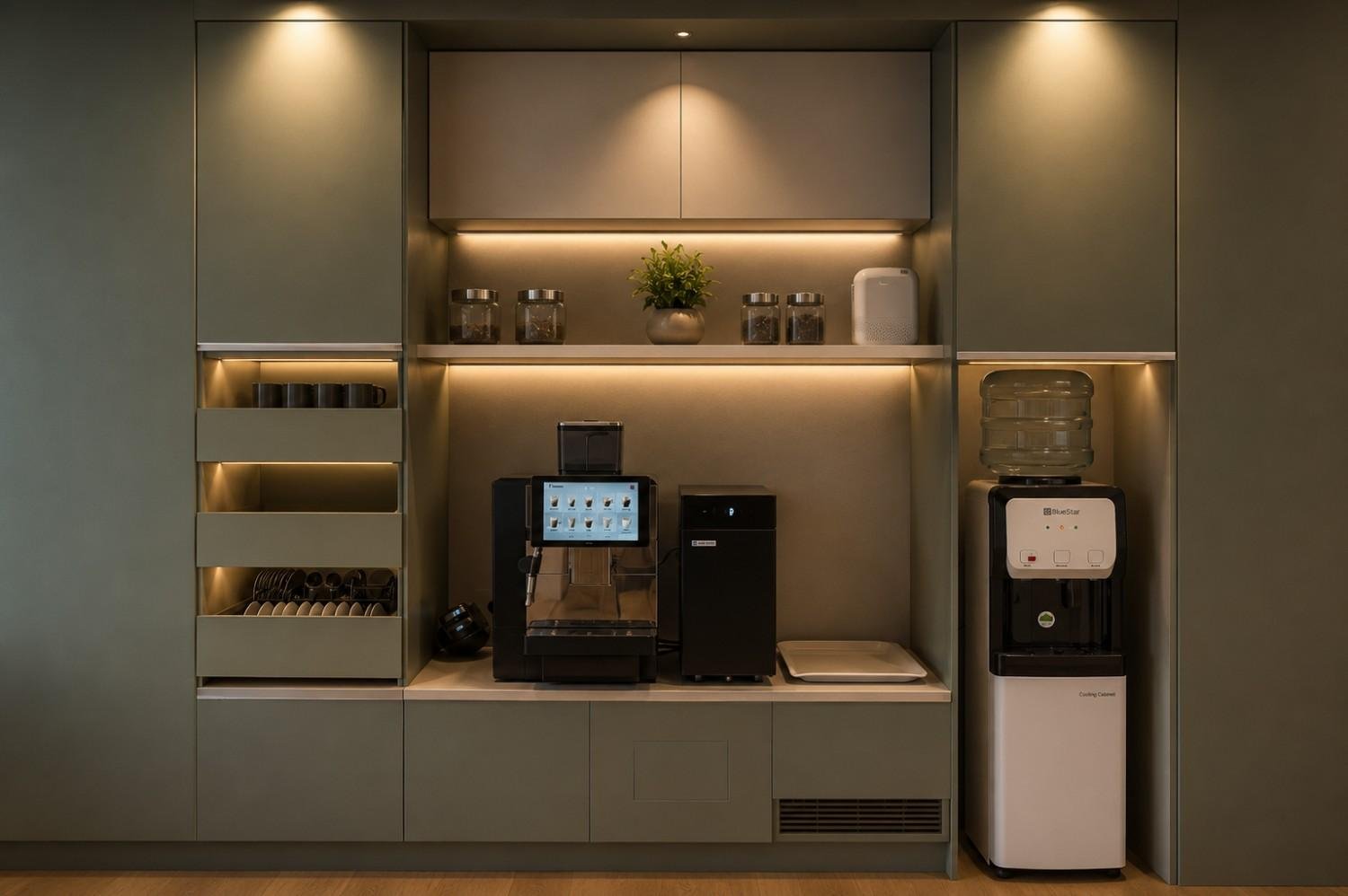 Shared workspace area at Reach Us Business Hub